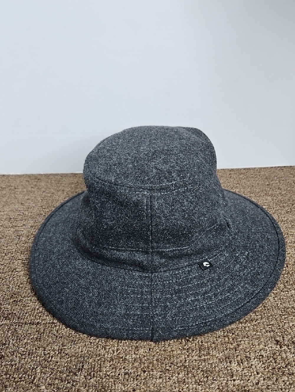 Sun Day Afternoon Dark Gray 80% Wool Fedora Sun Hat UF Protection Sz L - Picture 2 of 7